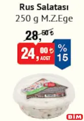 M.Z EGE RUS SALATASI 250 G